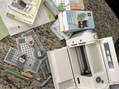 Small Cricut Personal Electronic Cutter Machine with Cartridges & Tools