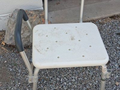 Shower Chair with Back and Side Arm Support