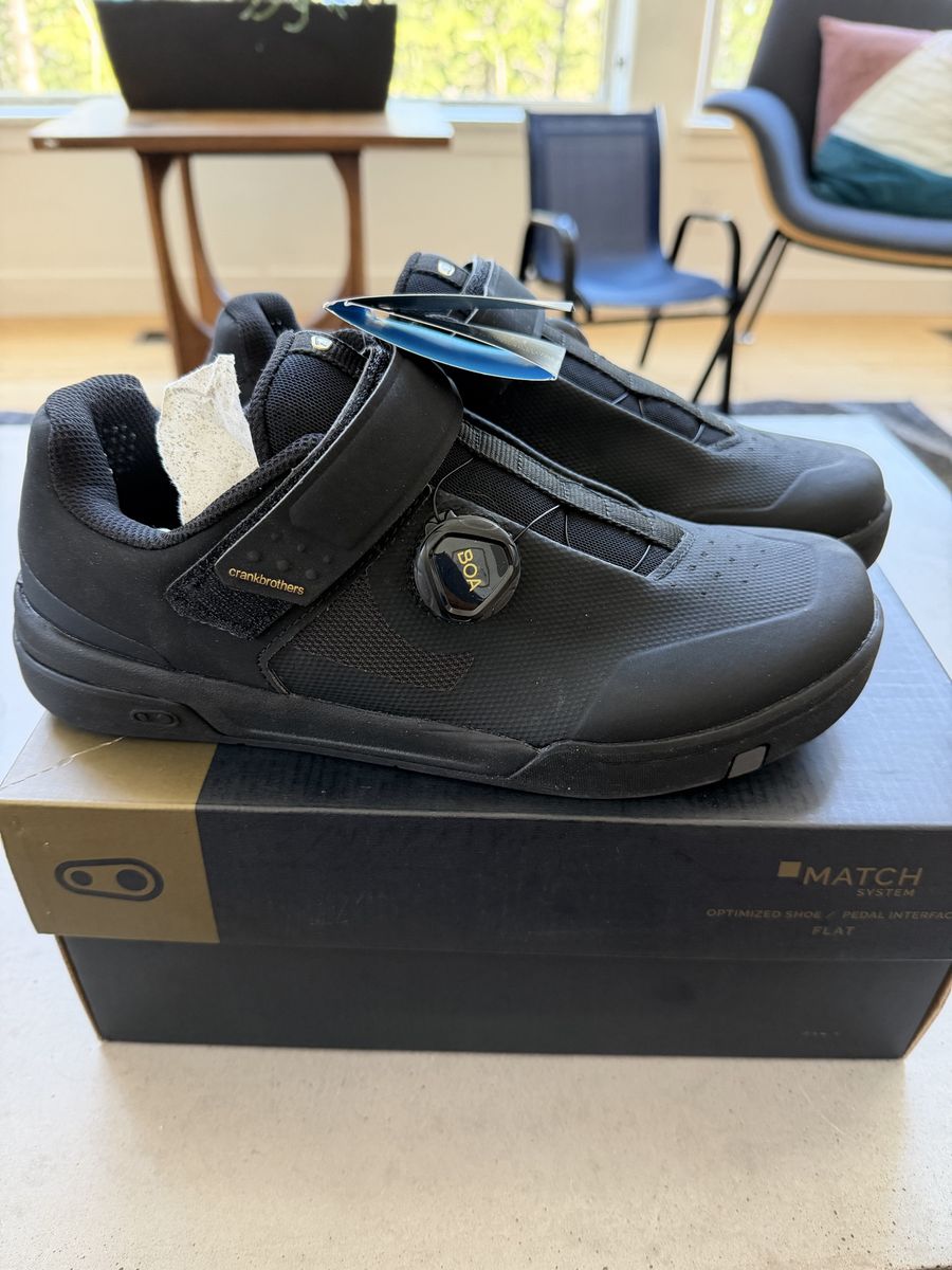 Crankbrothers Stamp BOA Mountain Bike Shoes - Black/Gold, US 9 / EU 42