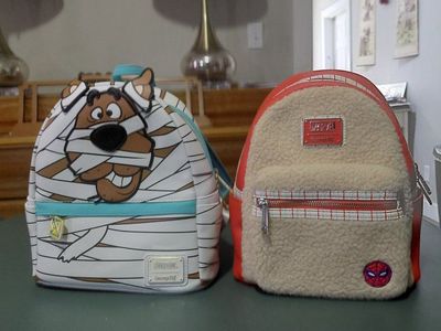 Loungefly Mini Backpack Lot - Scooby-Doo Mummy & Marvel Spider-Man Sherpa