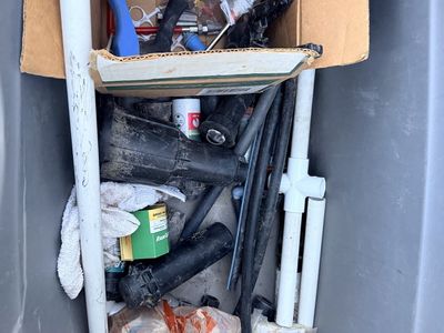 Tote full of sprinkler parts - FREE