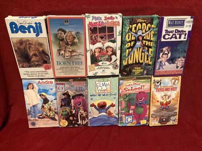 Vintage VHS Animation Disney & Family Movies 5 Dollars Each