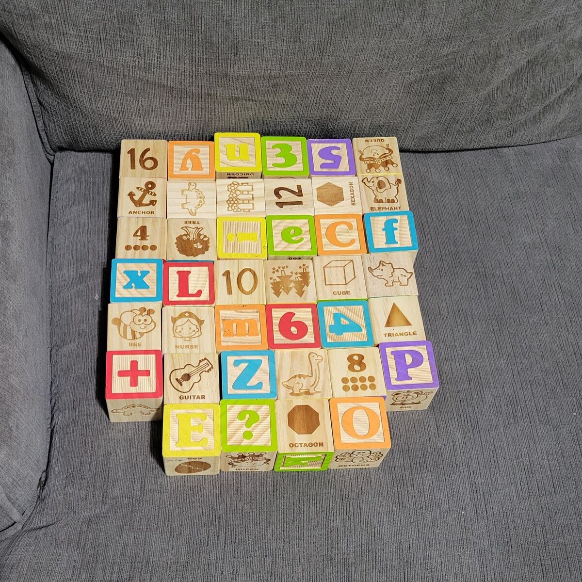 Baby Toddler learning toy wooden blocks