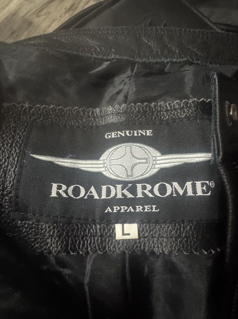 Roadkrome Motorcycle Leather Pants Mens Large
