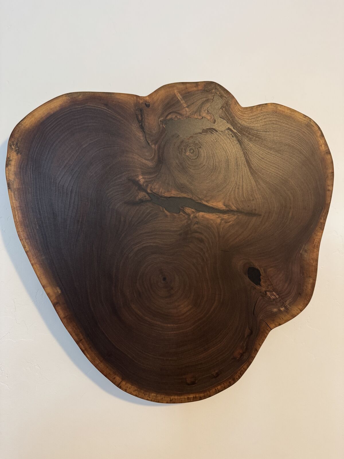 Handcrafted Solid Walnut Cookie Slab – Epoxy Filled & Finished