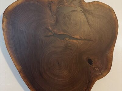 Handcrafted Solid Walnut Cookie Slab – Epoxy Filled & Finished