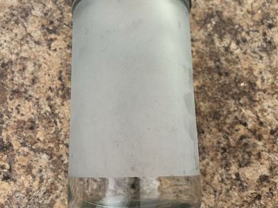 Frosted Glass Food Storage Jar with Metal Lid - Airtight Kitchen Canister