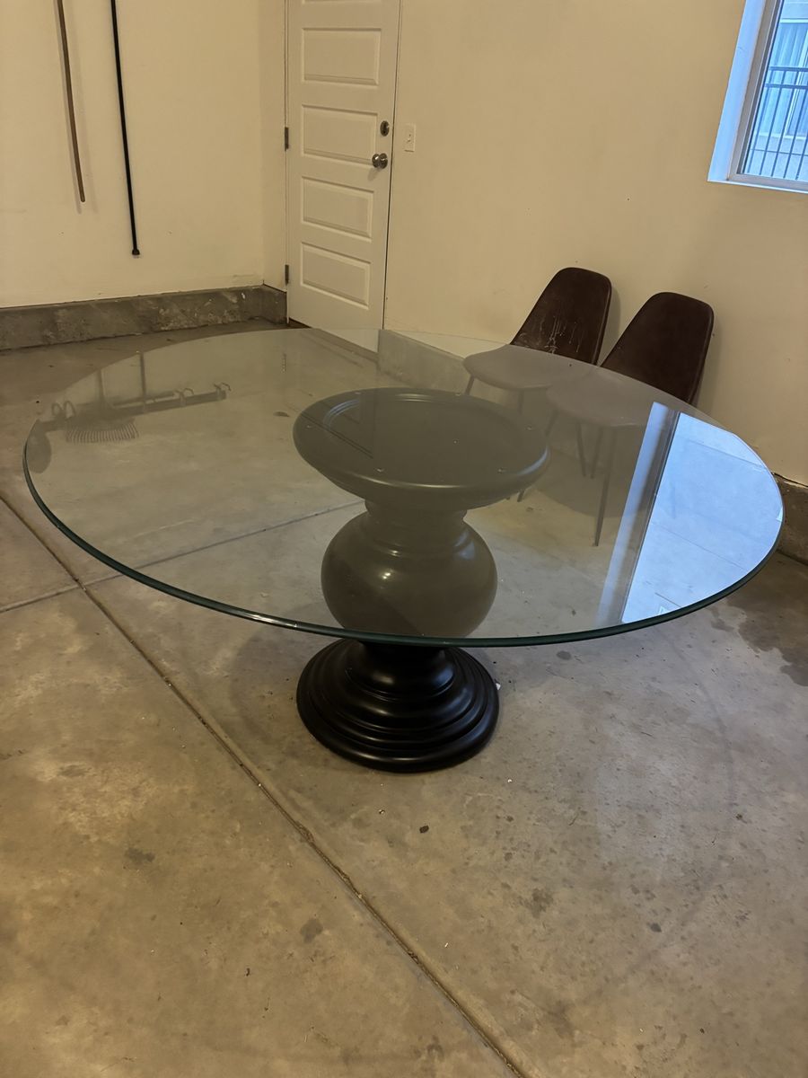 Round Glass Table