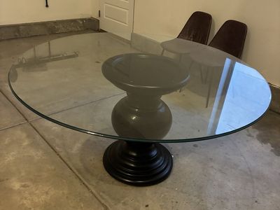 Round Glass Table