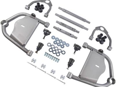 1963-1970 Chevy C10 Front Upper & Lower Narrowed Tubular Control Arms w/ Ball Joint Set