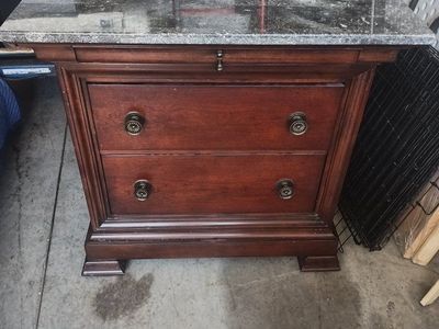 marble top nightstand