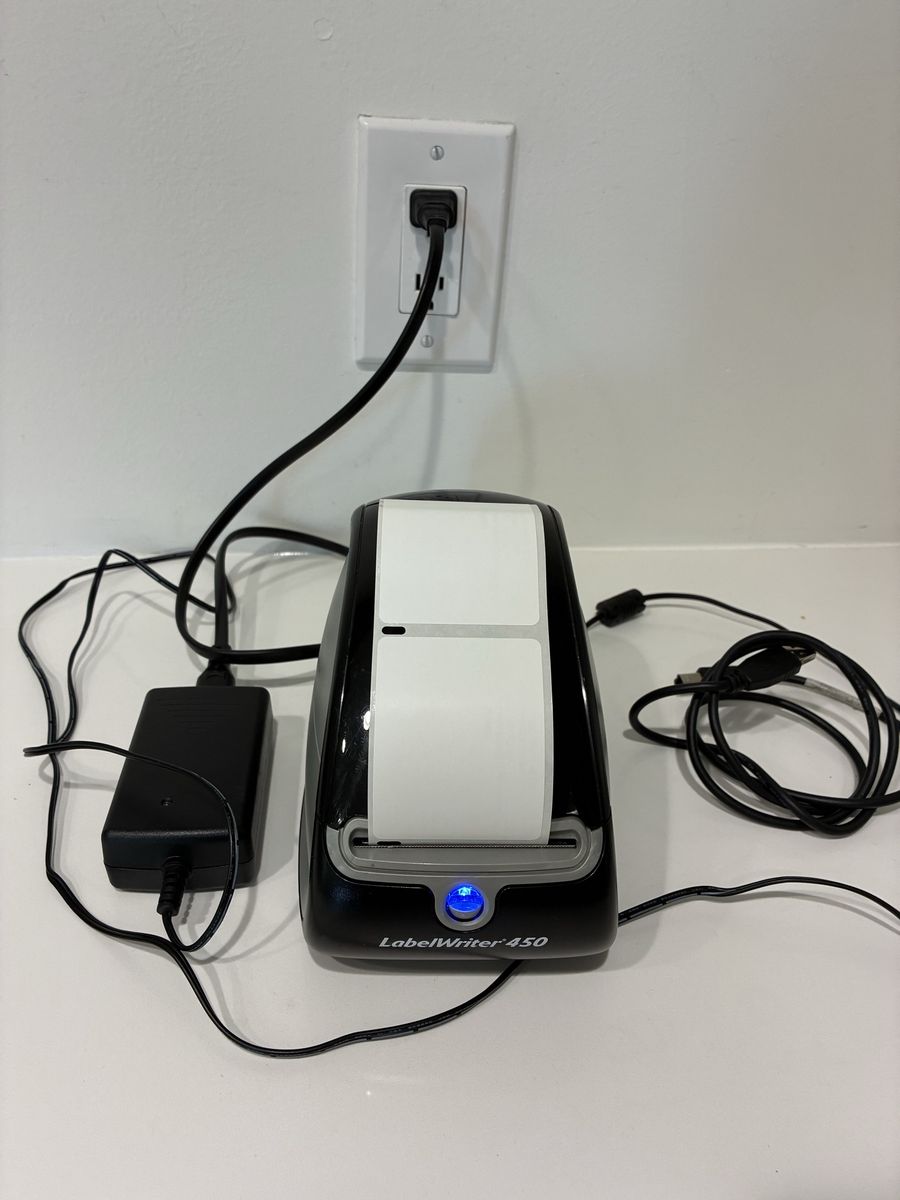 Dymo LabelWriter 450 Thermal Label Printer with AC Adapter & USB