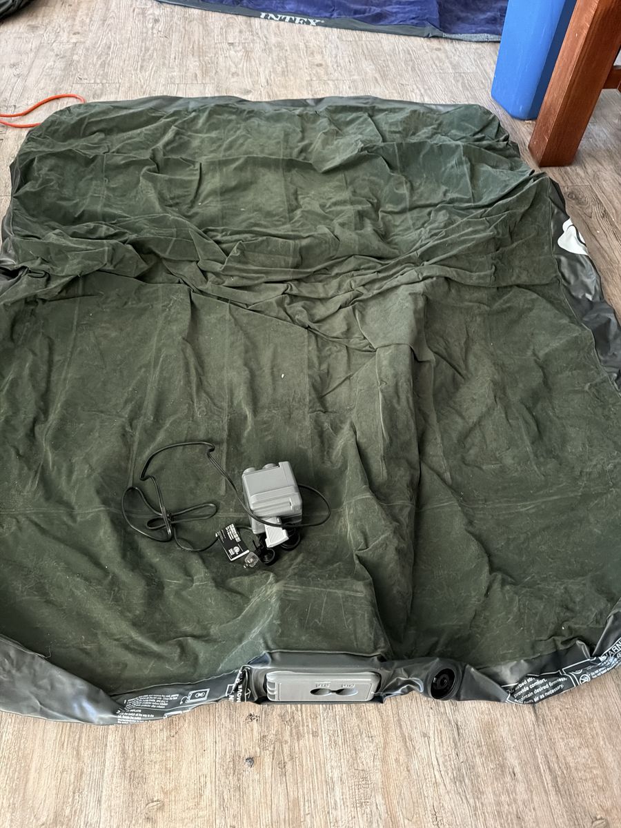 Twin Air Mattress w/ Built-In Electric Pumps – $30 OBO