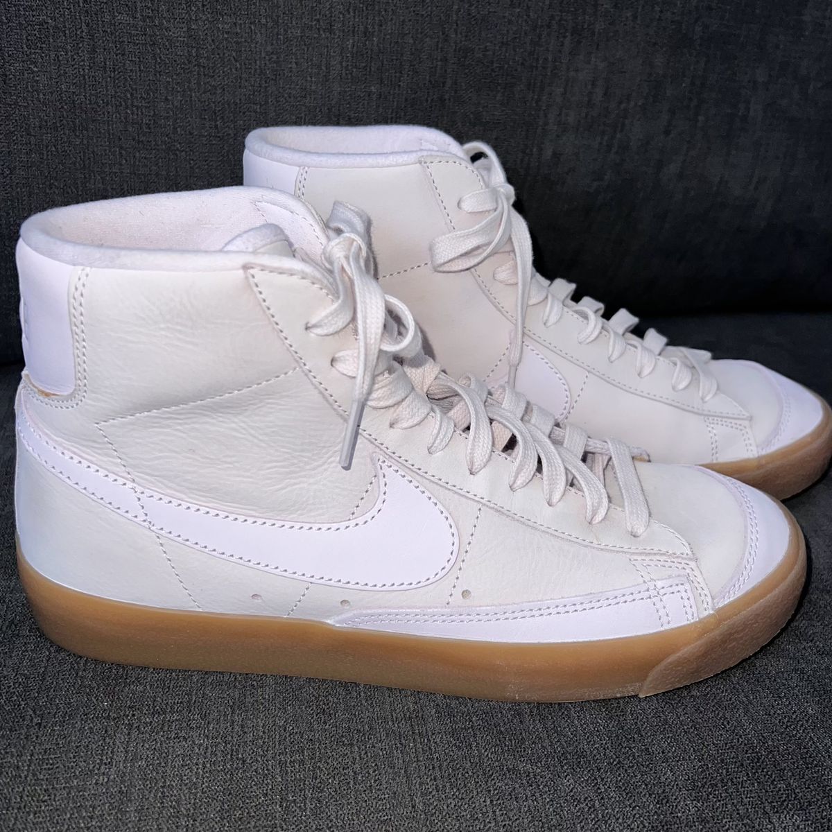 Nike Blazer Mid Premium Pearl Pink Gum Sneakers Women's DQ7572-600 | Size 9.5
