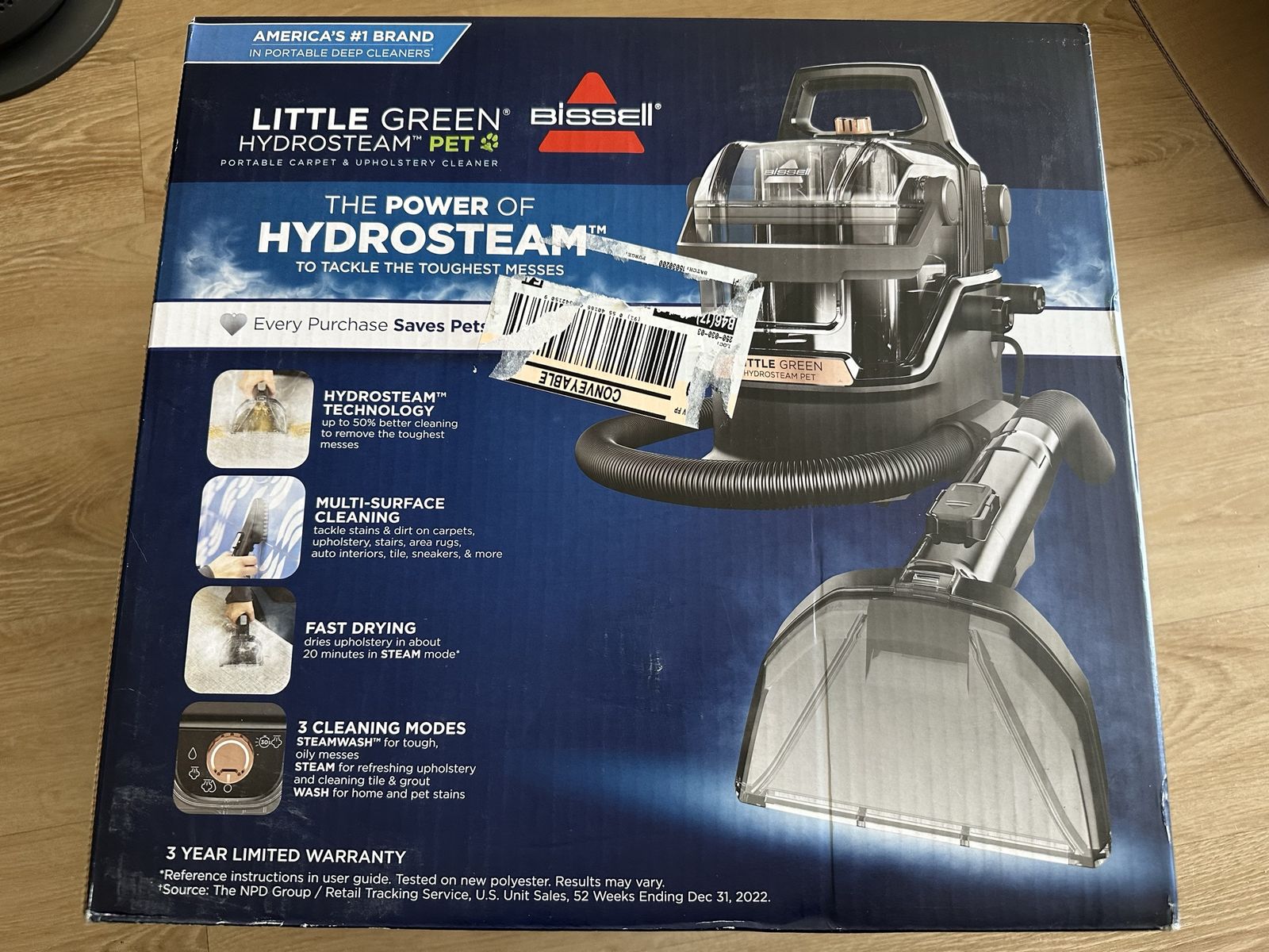 Bissell HydroSteam Pet Portable Carpet Cleaner