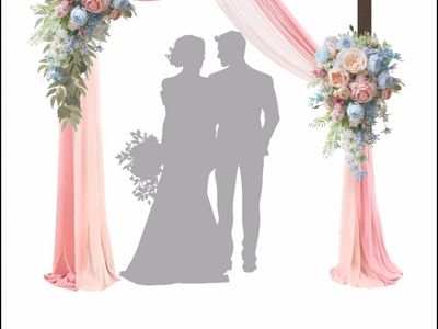 Wooden wedding arch