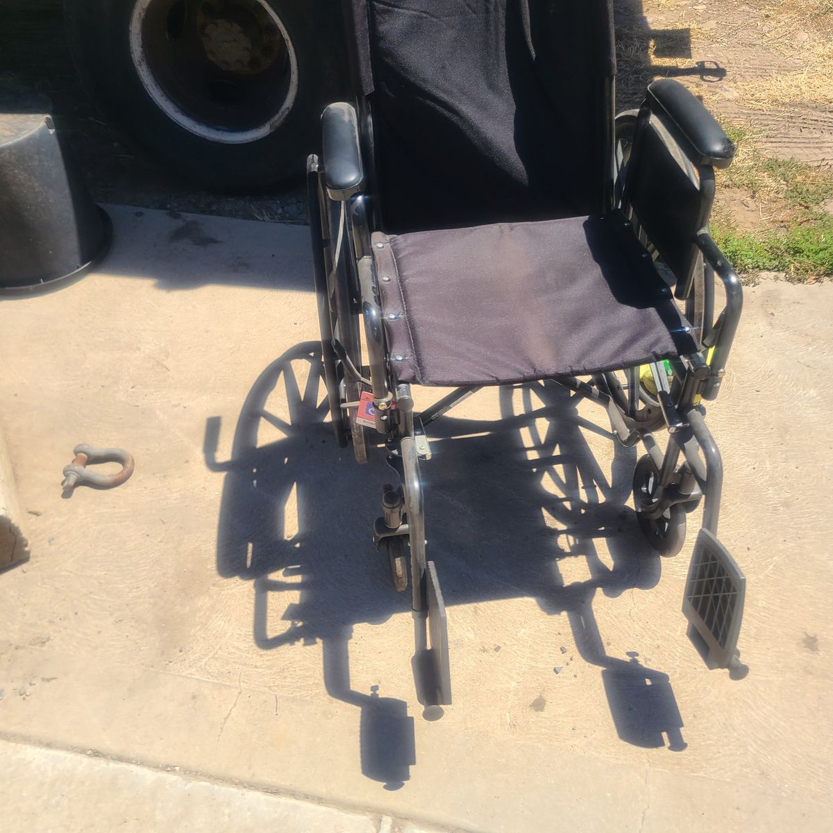 Equate Standard Manual Wheelchair - Black, Adult