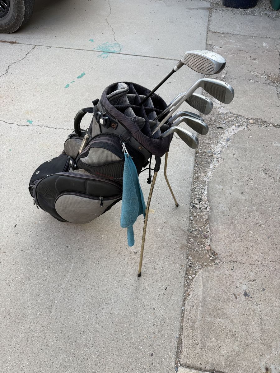 Dunlop Surpass Golf Club Set with Stand Bag - Driver and Irons