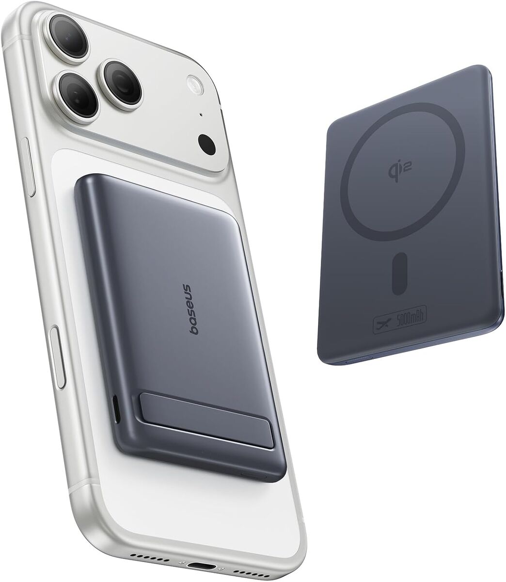 NEW Picogo Power Bank, Smallest Qi2 Certified 15W MagSafe, 0.5" Ultra Slim 5000mAh iPhone 17 Pro Max/17 Air/16 Series
