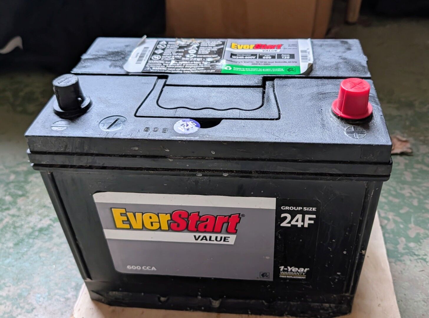 Car battery in newish condition