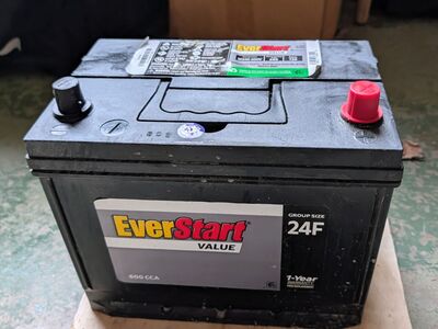 Car battery in newish condition