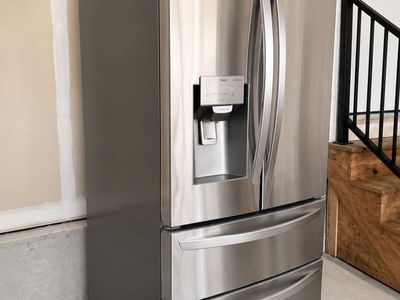 LG ThinQ French Door Refrigerator Stainless Steel - Ice & Water Dispenser