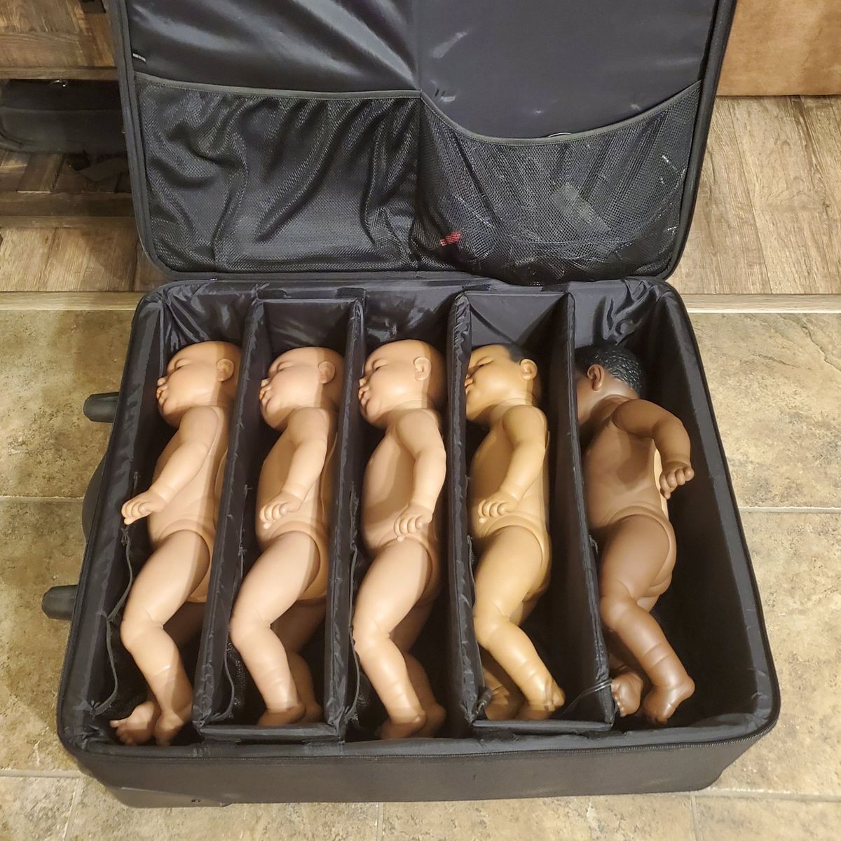 LOT OF 5 MALE REALITYWORKS REALCARE BABY 3 W/ CASE