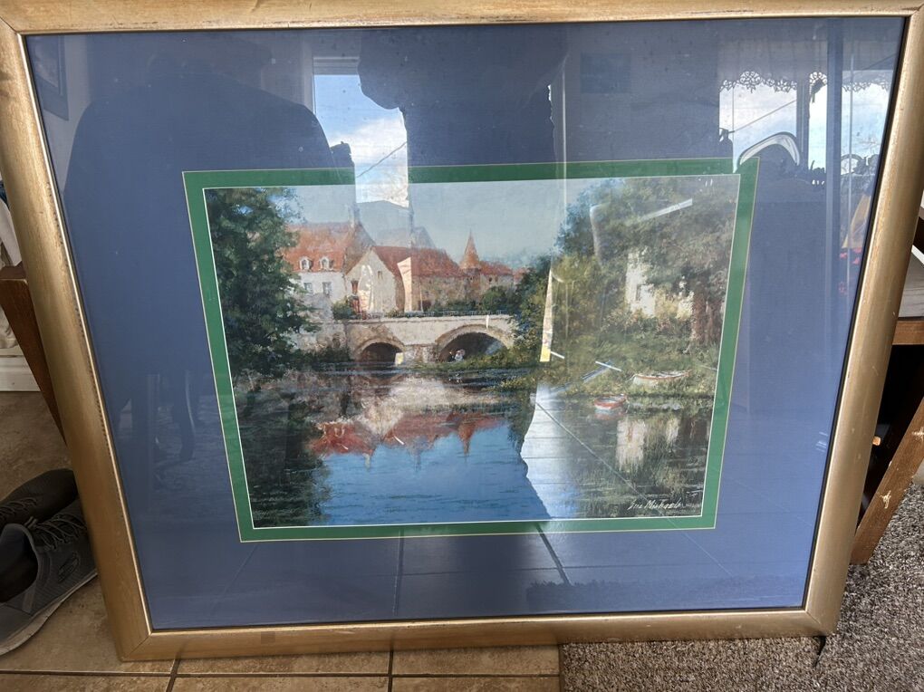 Framed Print Picnic in Chablis By Eric Michaels