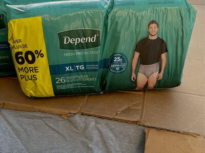 Mens incontinence briefs, moisture pads, adult diapers, underpads