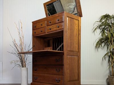 Vintage Keller Oak Dresser / Secretary Desk