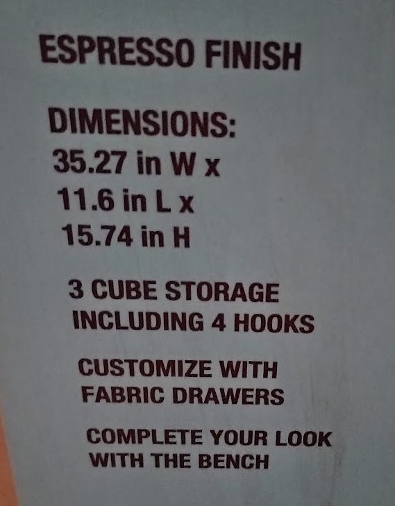 Martha Stewart Living Cube shelves & hooks