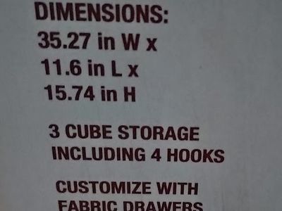 Martha Stewart Living Cube shelves & hooks