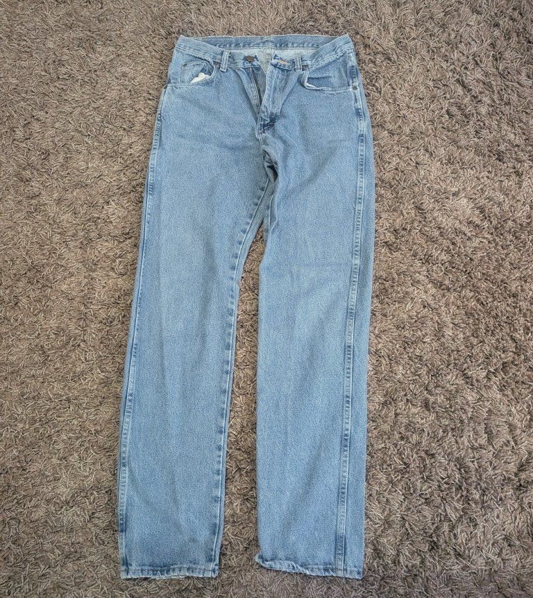 Wrangler Rugged Wear Men's Light Wash Denim Jeans Size 31x34