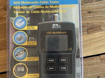New in seals package IDEAL 33-856 VDV MultiMedia Cable Tester for Voice, Data, and Video