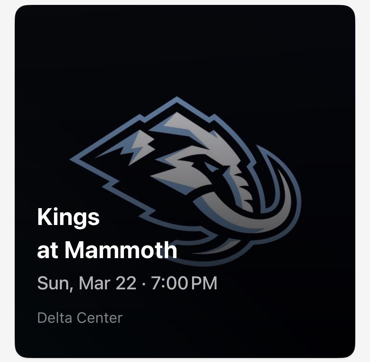 Utah Mammoths  vs  LA Kings
