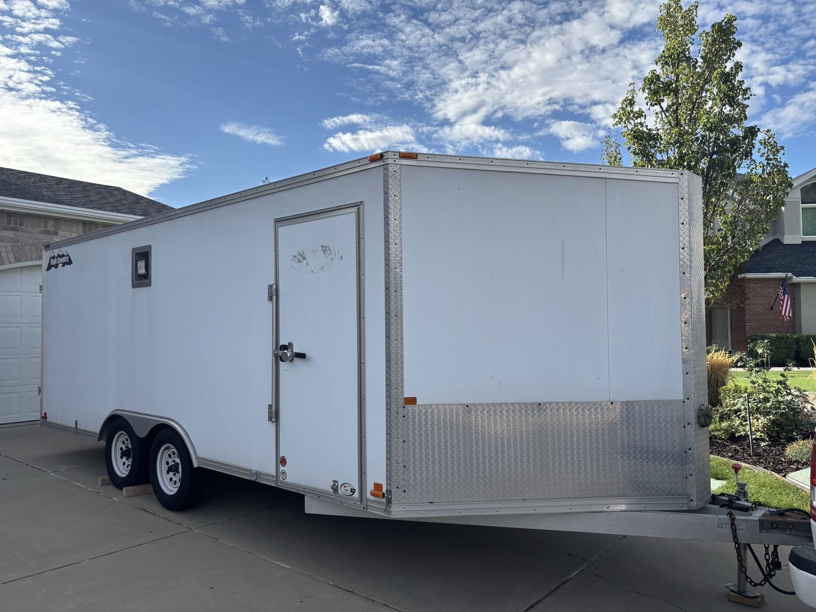 Alcom aluminum 18’ cargo trailer