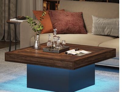 Brand New Coffee Table With Storage And LED Lights