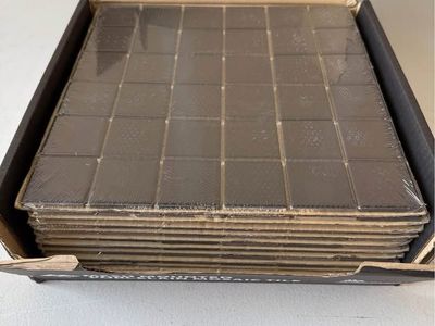 1x1 10 sheets - mesh mounted porcelain mosaic tile shade n-48