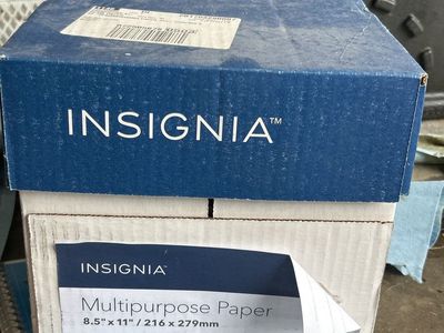 Insignia Multipurpose Paper Box - 8.5" x 11", 20lb, 92 Bright, 5 Reams / 2500 Sheets