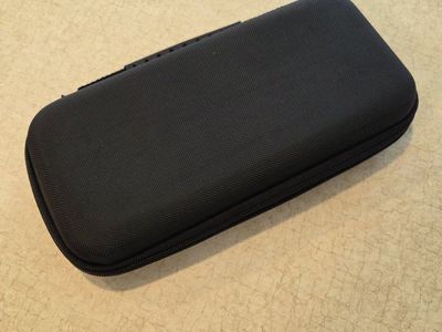 Black Universal Hard Shell Carrying Case for Handheld Gaming Console or Electronics, Portable Storage