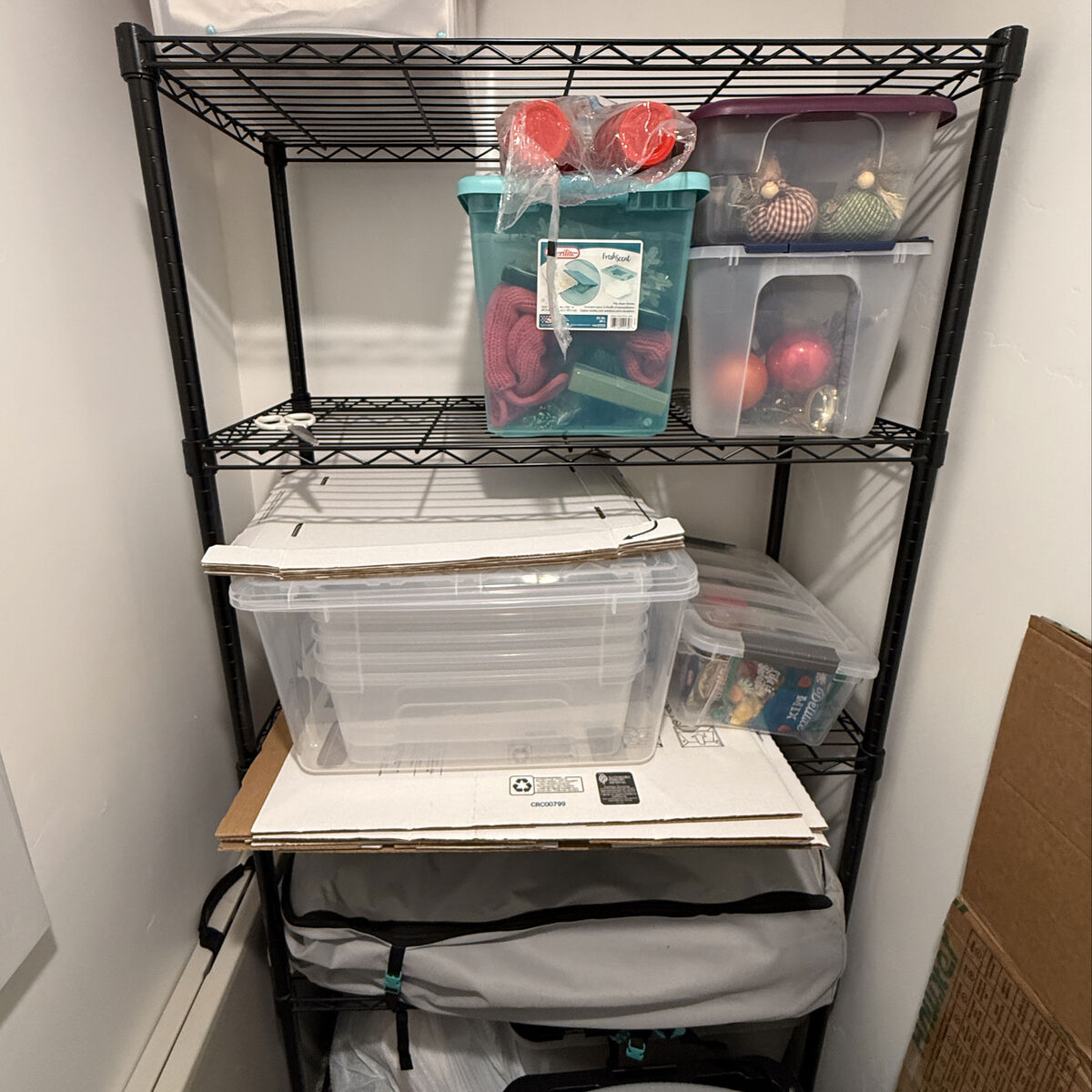 Black 5-Tier Wire Shelving Unit