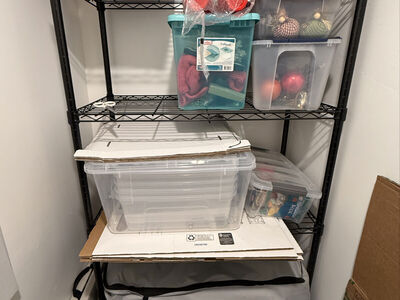 Black 5-Tier Wire Shelving Unit