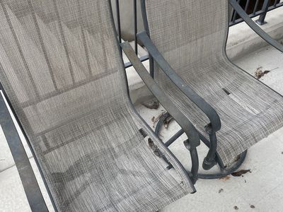 4 Free Metal Chairs - Need To Re-Appolster