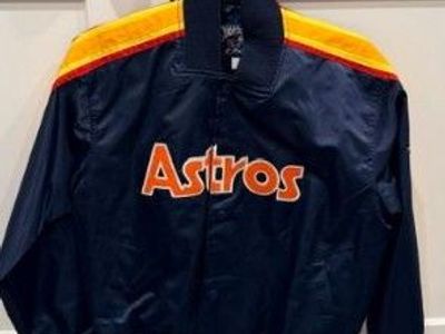 Houston Astros Jacket Women’s Cropped Bomber Size S NEW Vintage Style