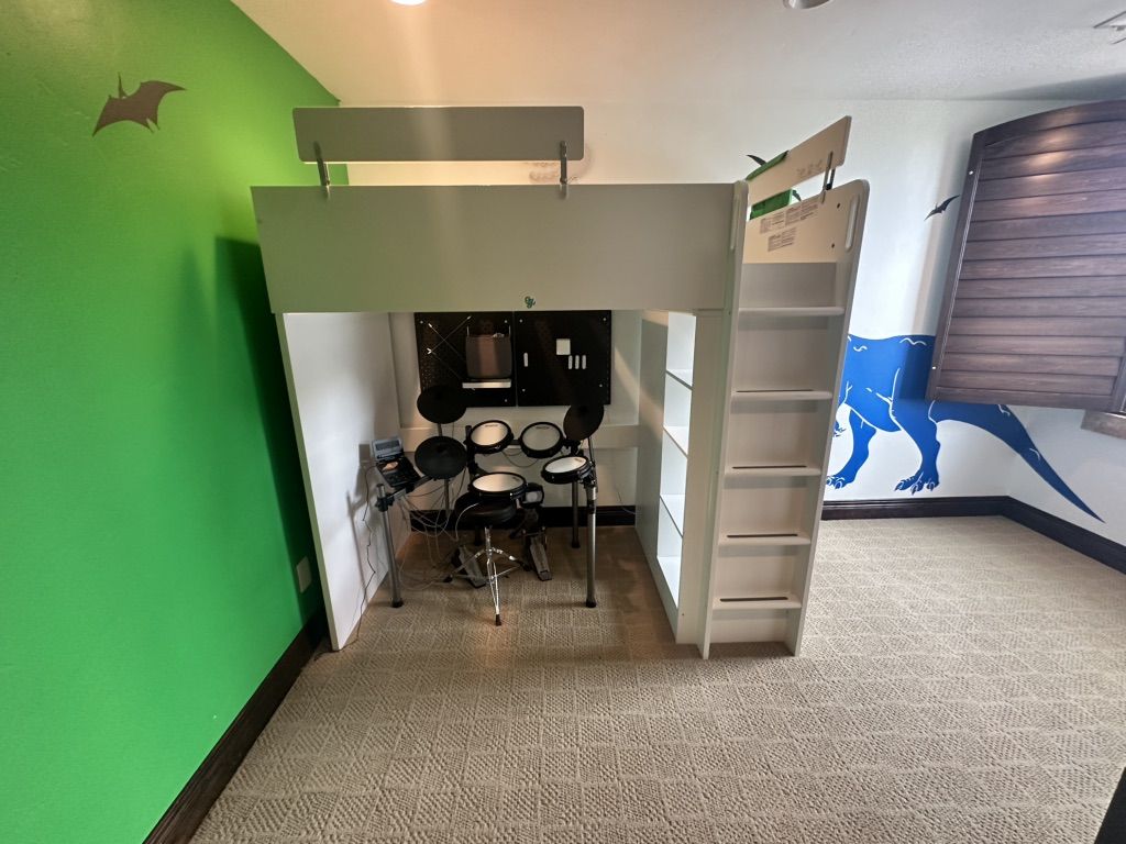 loft bed with desk