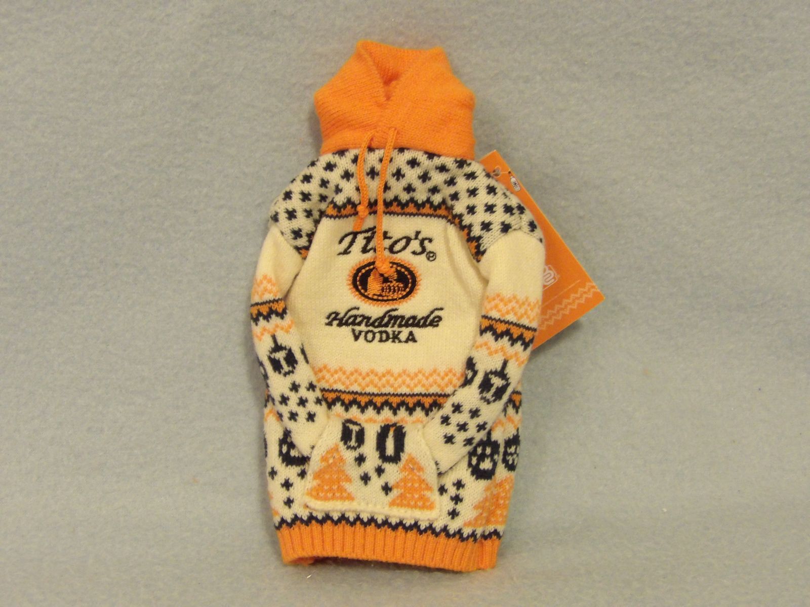 New - Tito's Vodka Bottle Cover Christmas Ugly Sweater Ornament ~ Koozie ~ Doll Clothing ~ Gear Shift Cover