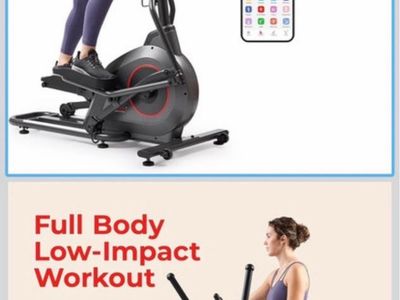 Elliptical Machine with Bluetooth Connectivity for Full Body, Low-Impact Workout