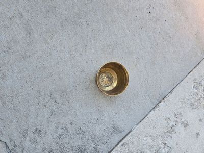 Vintage Solid Brass Planter – Mid Century Round Flared Rim Cachepot Plant Holder