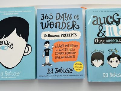 RJ Palacio collection “ Wonder, 356 days of wonder & Auggie & me Books”