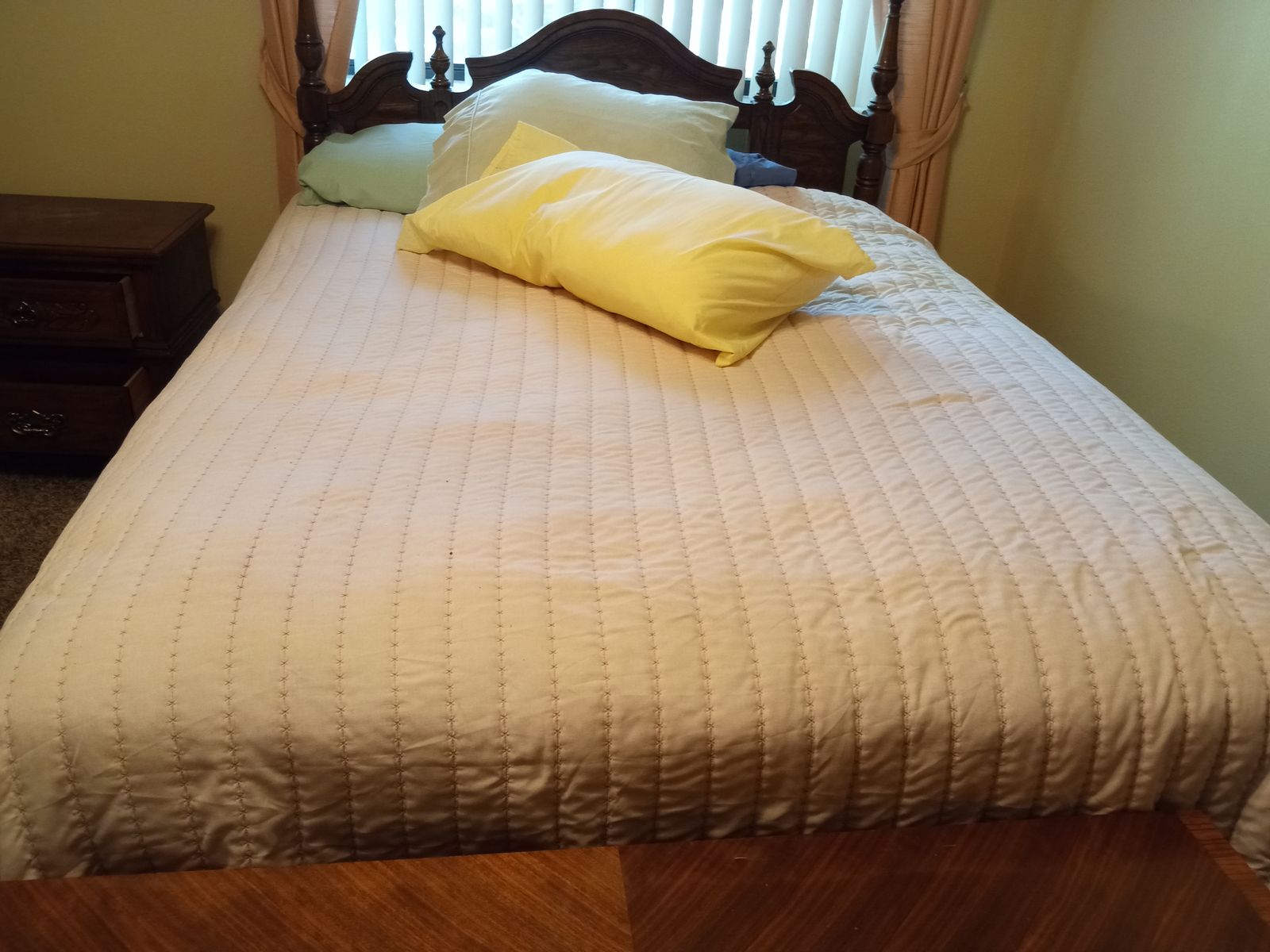 Wooden Bed Frame with Headboard